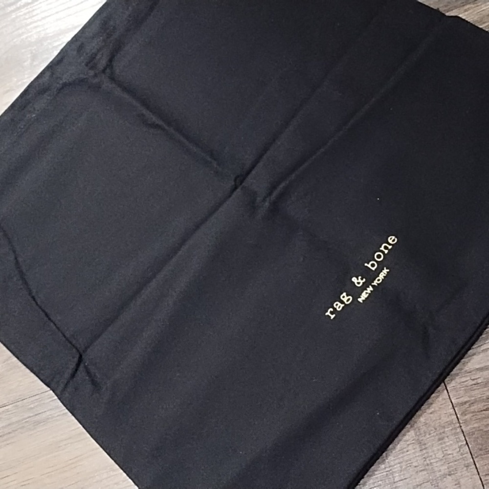 rag & bone Black Logo Drawstring Pouch - Picture 3 of 6